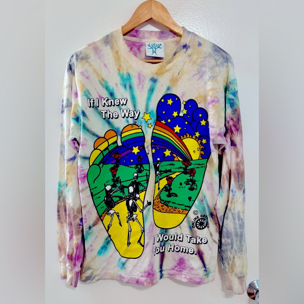 Online Ceramics Grateful Dead “Ripple” Long Sleeve Tie-Dye Shirt